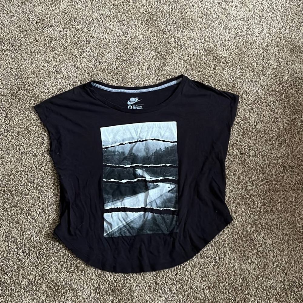Nike off the shoulder box tee size medium